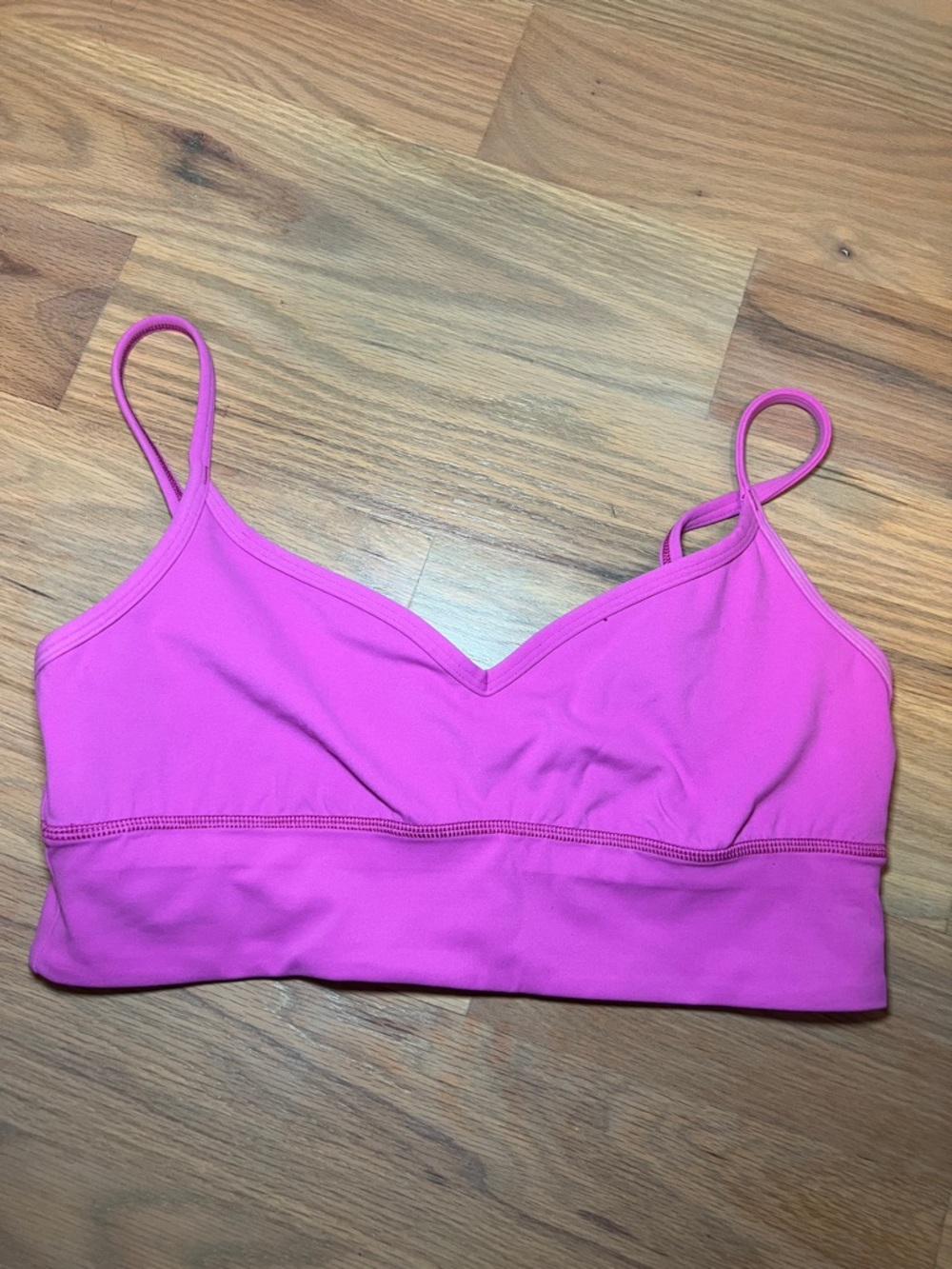lululemon athletica Hot Pink V-Neck Bralette